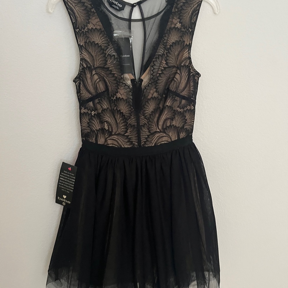 bebe Black Lace Dress
